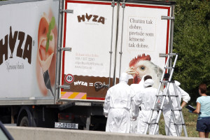 Gruesome find: in August 2015, 71 dead migrants were found in a truck abandoned by the side of the Austrian highway. 